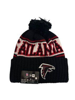 New Era NFL Atlanta Falcons On Field Removeable Pom Beanie Football Athleisure